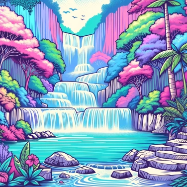 Explique pourquoi certaines cascades créent-elles des piscines naturelles au pied de leur chute ?