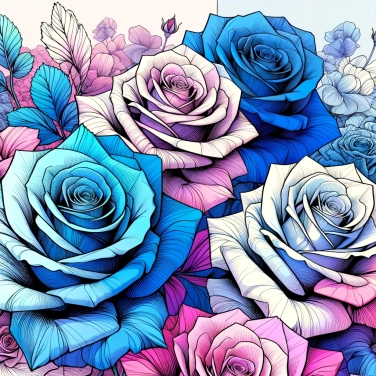 Explique pourquoi certaines roses ont des pétales bleus naturellement ?