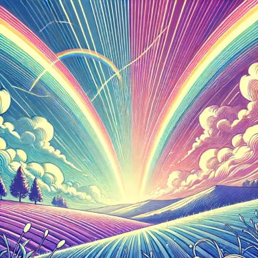 Explique pourquoi certains arcs-en-ciel apparaissent en double ?