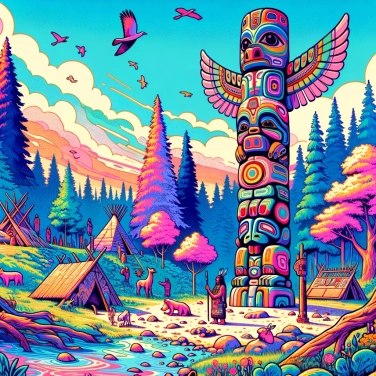 Explique pourquoi certains peuples amérindiens utilisaient des totems pour symboliser leur identité ?