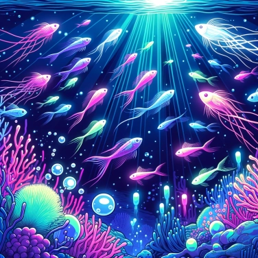 Explique pourquoi certains poissons peuvent produire de la lumière dans les profondeurs marines ?
