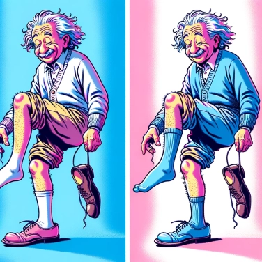 Explique pourquoi Einstein portait-il des chaussures sans chaussettes ?