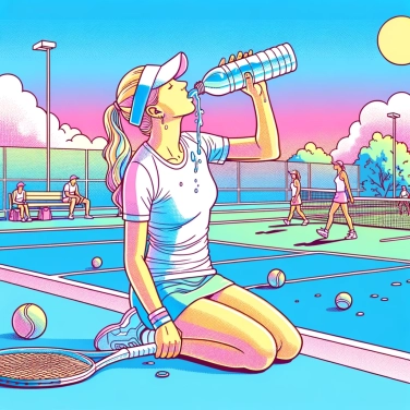 Explique pourquoi il est important de bien s'hydrater pendant un match de tennis ?