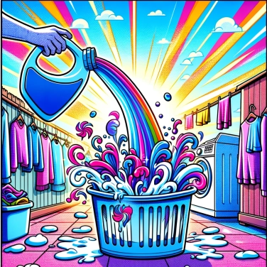 Explique pourquoi l'eau de Javel blanchit le linge ?
