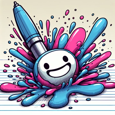 Explique pourquoi l'encre d'un stylo à bille fait parfois des pâtés ?