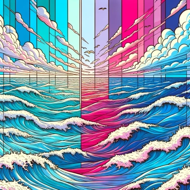 Explique pourquoi la couleur de la mer change ?