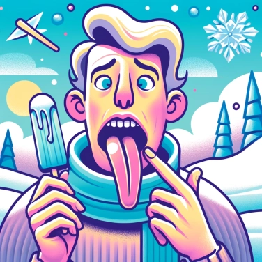 Explique pourquoi la glace colle à notre langue en hiver ?