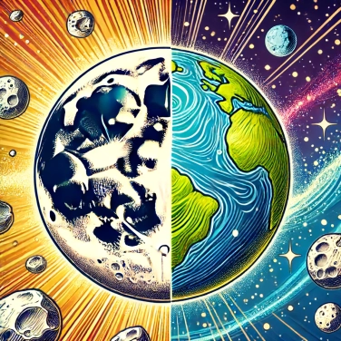 Explique pourquoi la lune a-t-elle tant de cratères par rapport à la Terre ?