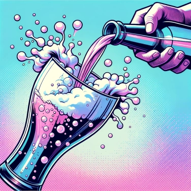 Explique pourquoi la mousse se forme lorsque l'on verse de la bière ?