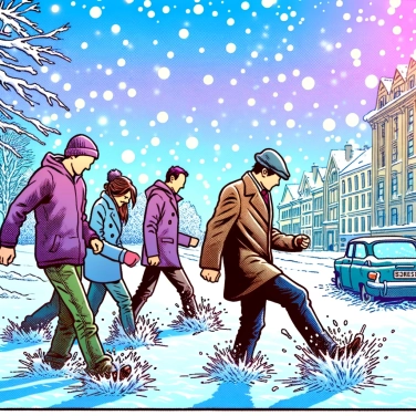 Explique pourquoi la neige crispe sous les pieds ?