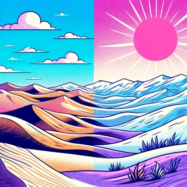 Explique pourquoi la Terre a des déserts chauds et des déserts froids ?