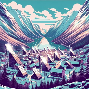 Explique pourquoi la ville de Rjukan (en Norvège) dépend de miroirs géants pour capter le soleil ?