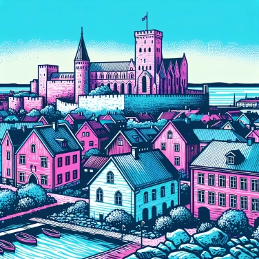 Explique pourquoi la ville de Visby (en Suède) conserve encore un imposant mur médiéval intact ?