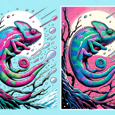 Explique pourquoi le caméléon peut changer de couleur pour se fondre dans son environnement ?