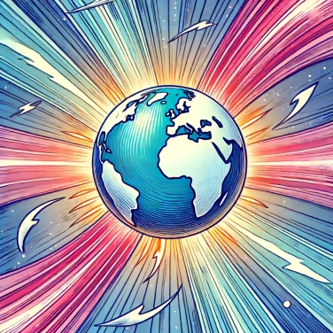 Explique pourquoi le magnétisme terrestre protège la Terre des vents solaires ?
