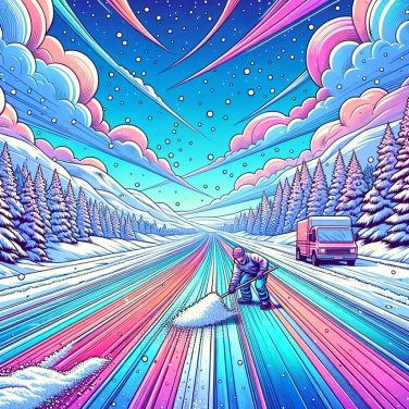 Explique pourquoi le sel fait-il fondre la neige sur les routes en hiver ?