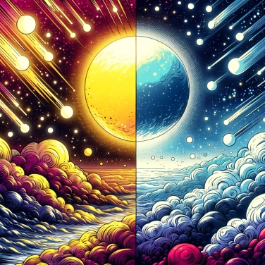 Explique pourquoi le soleil est jaune alors que les étoiles sont blanches ?