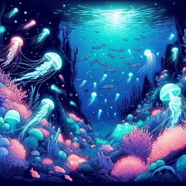 Explique pourquoi les abysses marins abritent des animaux bioluminescents ?