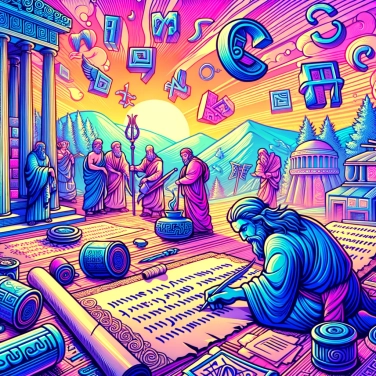 Explique pourquoi les anciens Grecs utilisaient un alphabet différent pour l'écriture de leurs textes religieux ?