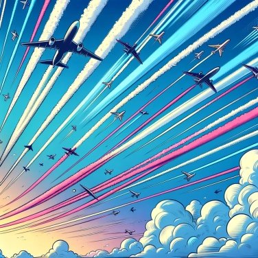 Explique pourquoi les avions produisent-ils des traînées blanches dans le ciel?