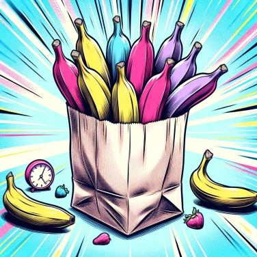 Explique pourquoi les bananes mûrissent plus vite dans un sac en papier ?