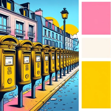 Explique pourquoi les boîtes aux lettres en France sont jaunes ?