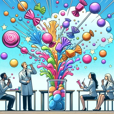 Explique pourquoi les bonbons changeant de couleur modifient leur goût ?
