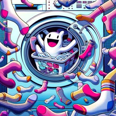 Explique pourquoi les chaussettes peuvent s'échapper du linge en machine ?