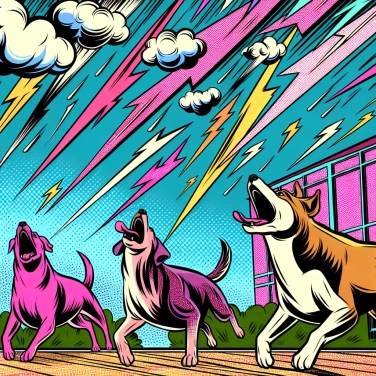 Explique pourquoi les chiens aboient-ils quand ils entendent un orage ?
