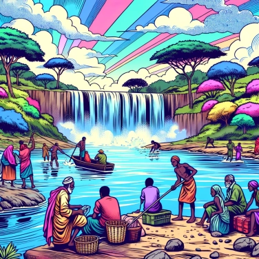 Explique pourquoi les chutes d'Epupa sont importantes pour les habitants ?