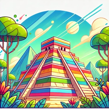 Explique pourquoi les civilisations précolombiennes construisaient des pyramides à degrés ?