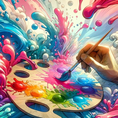 Explique pourquoi les couleurs changent quand on mélange de la peinture?