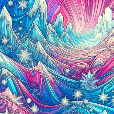 Explique pourquoi les cristaux de glace forment-ils des motifs uniques dans les glaciers ?
