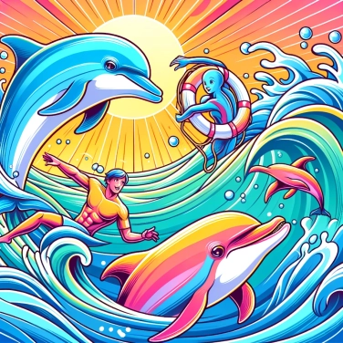 Explique pourquoi les dauphins peuvent sauver des humains de la noyade ?