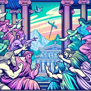 Explique pourquoi les dieux grecs étaient-ils souvent en conflit malgré leur immortalité?