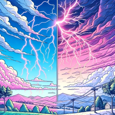 Explique pourquoi les éclairs précèdent généralement le tonnerre lors d'un orage?