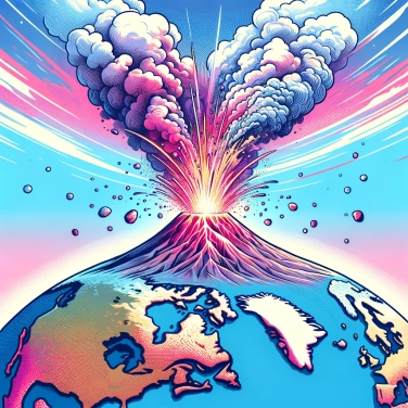 Explique pourquoi les éruptions volcaniques peuvent avoir un impact sur le climat mondial ?