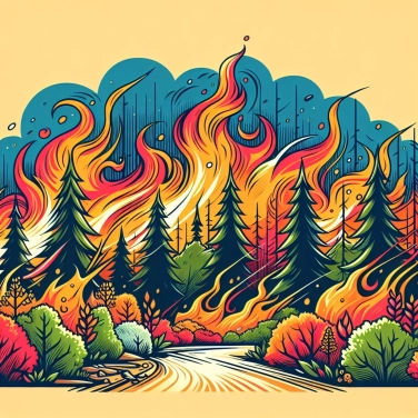 Explique pourquoi les feux de forêt peuvent ravager des kilomètres de forêt en quelques heures ?