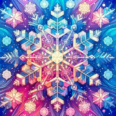 Explique pourquoi les flocons de neige ont une forme hexagonale ?