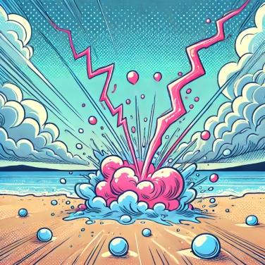 Explique pourquoi les fulgurites se forment dans le sable lors des orages ?
