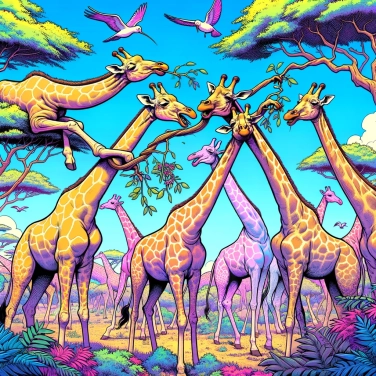 Explique pourquoi les girafes ont un long cou ?