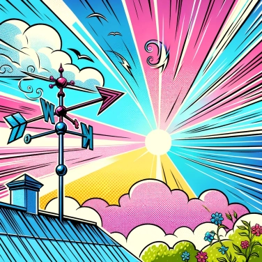 Explique pourquoi les girouettes changent de direction subitement ?