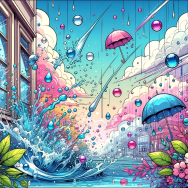 Explique pourquoi les gouttes de pluie ne sont pas toutes de la même taille ?