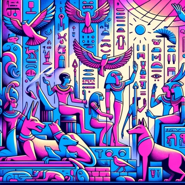 Explique pourquoi les hiéroglyphes égyptiens étaient souvent associés à des représentations symboliques?