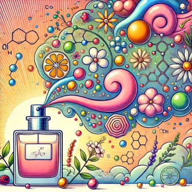 Explique pourquoi les ingrédients moléculaires dans les parfums créent des senteurs uniques ?