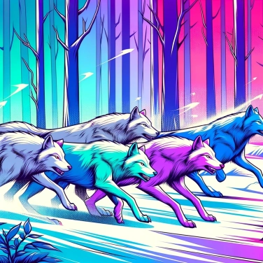 Explique pourquoi les loups chassent en meute plutôt que solitaires ?
