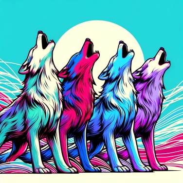 Explique pourquoi les loups hurlent en groupe pour communiquer avec les autres membres de la meute ?