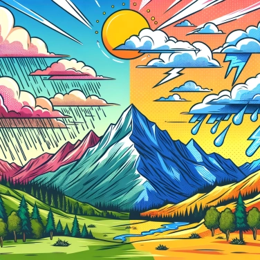 Explique pourquoi les montagnes influencent le climat local ?