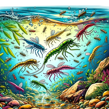 Explique pourquoi les nymphes habitent les cours d'eau ?
