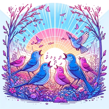 Explique pourquoi les oiseaux chantent au lever du jour?